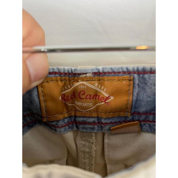 Red Camel Flat Front Stretch khaki Mens Shorts size 34 - Picture 5 of 7